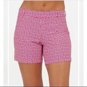 SPANX Sunshine Short 6" Hibiscus Gingham Boat Beach Swim Trunks Shorts Large
